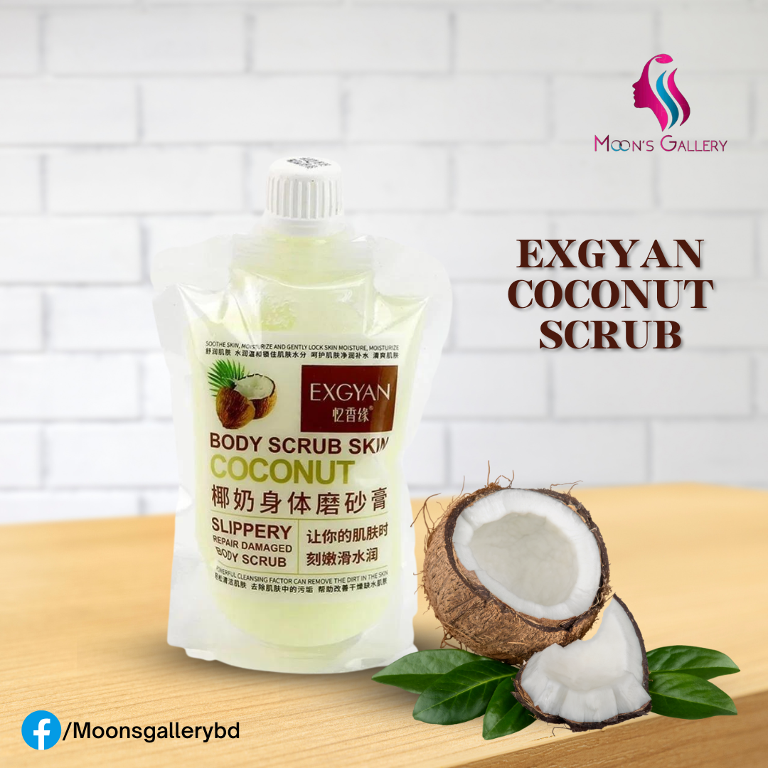 Exgyan Coconut Body Scrub Moon's Gallery